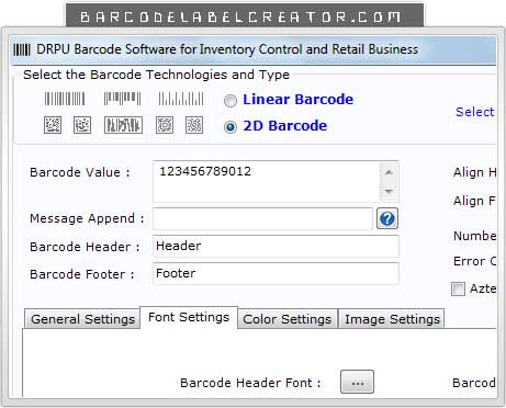 Inventory Barcode Label Creator