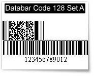 Databar Code 128 Set A