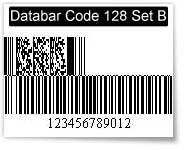 Databar Code 128 Set B