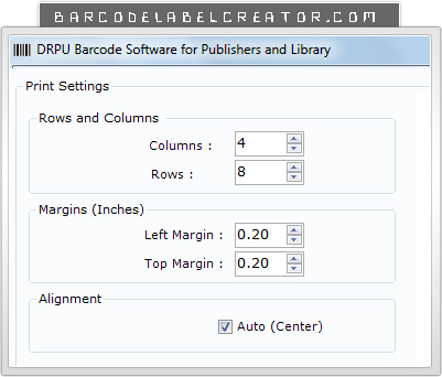Barcode Label Creator - Publishers and Library