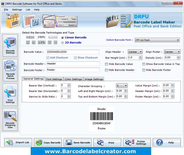 Postal Barcode Labels Creator Windows 11 download
