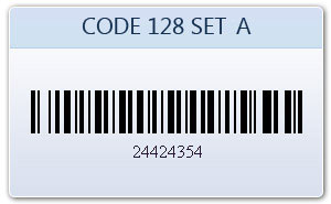 Code 128 SET A