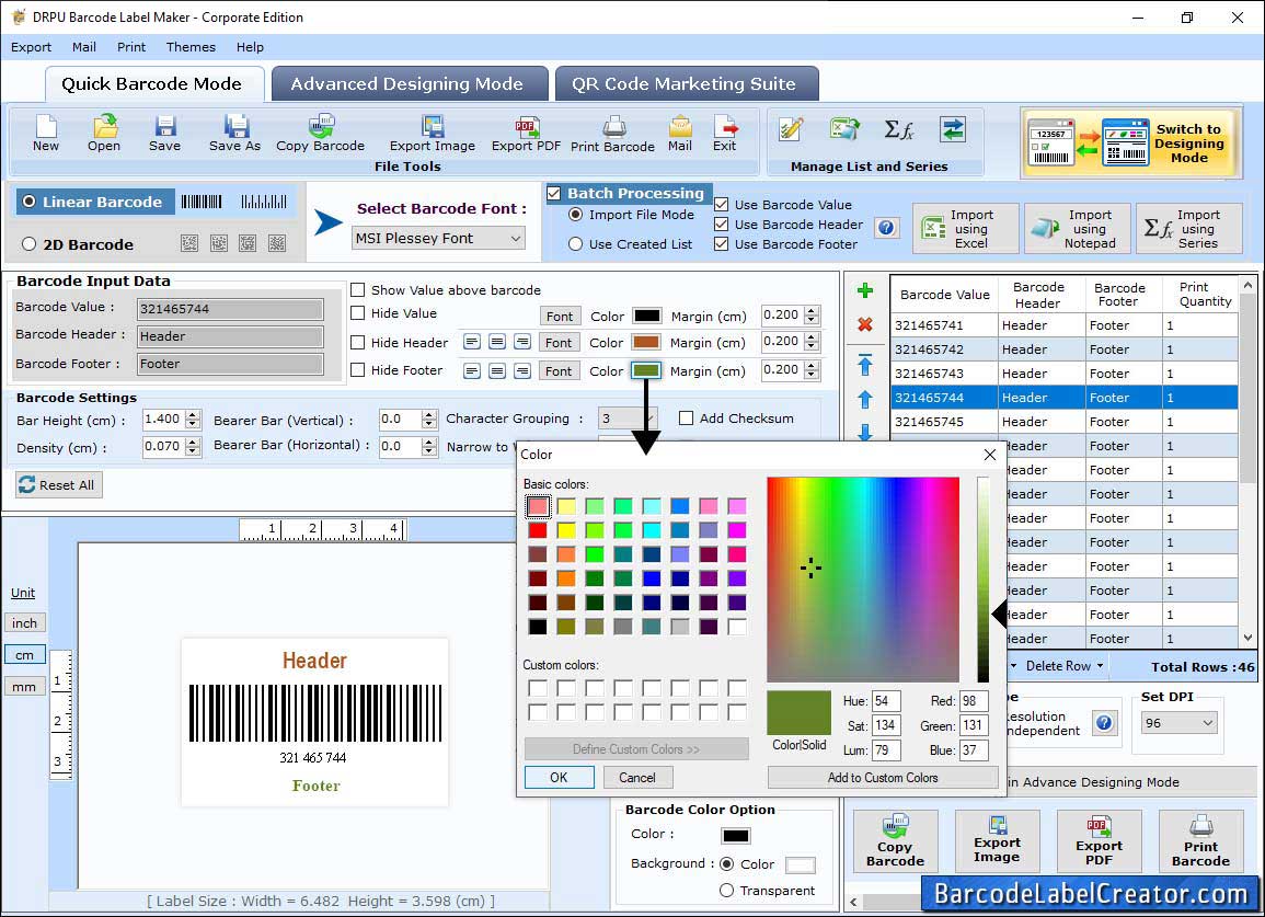 Barcode Label Creator - Corporate Edition