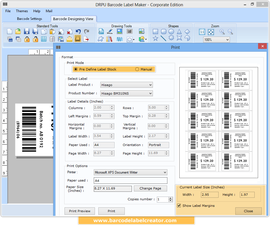 Print Barcode Labels