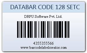 Databar Code 128 Set C 2D Barcode generator bar code label creator 2D ...