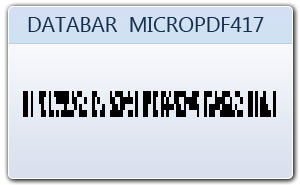 Databar MicroPDF417 