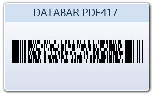 Databar PDF417 2D Barcode Fonts
