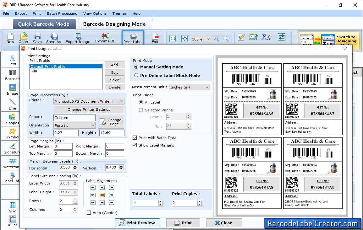 Print Settings