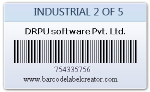 Industrial 2 of 5 Barcode