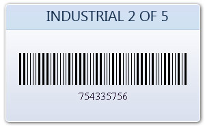 Industrial 2 of 5 Barcode