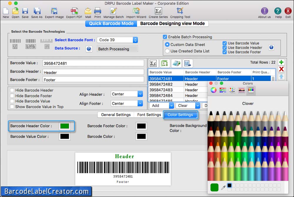 Design Barcode Label