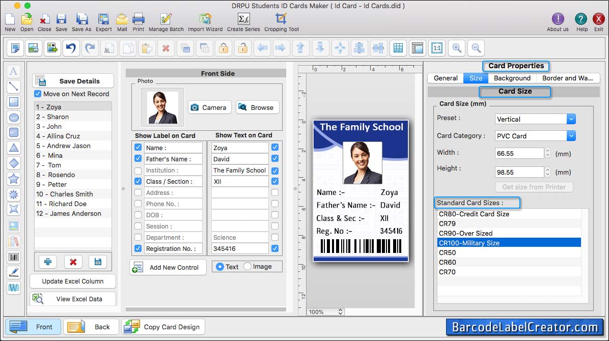 Students ID Cards Maker for Mac