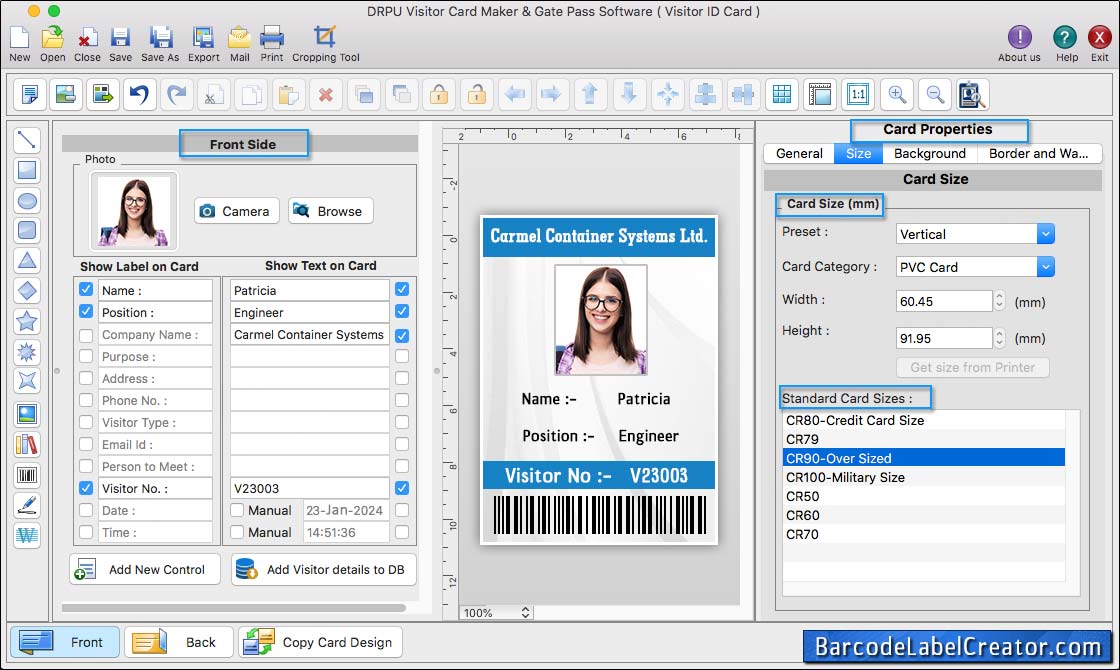 Visitors ID Cards Maker for Mac