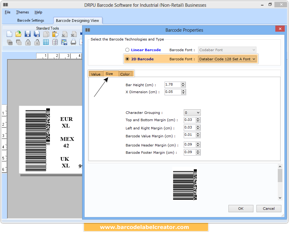 Barcode Label Creator Manufacturing Industry software barcodes maker