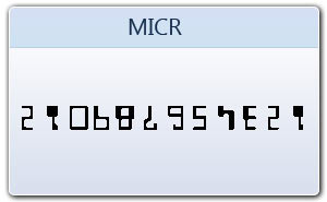 MICR 2D Barcode