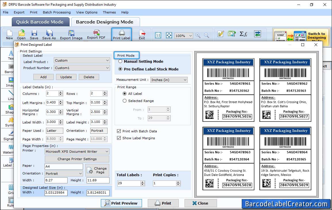 Print Settings