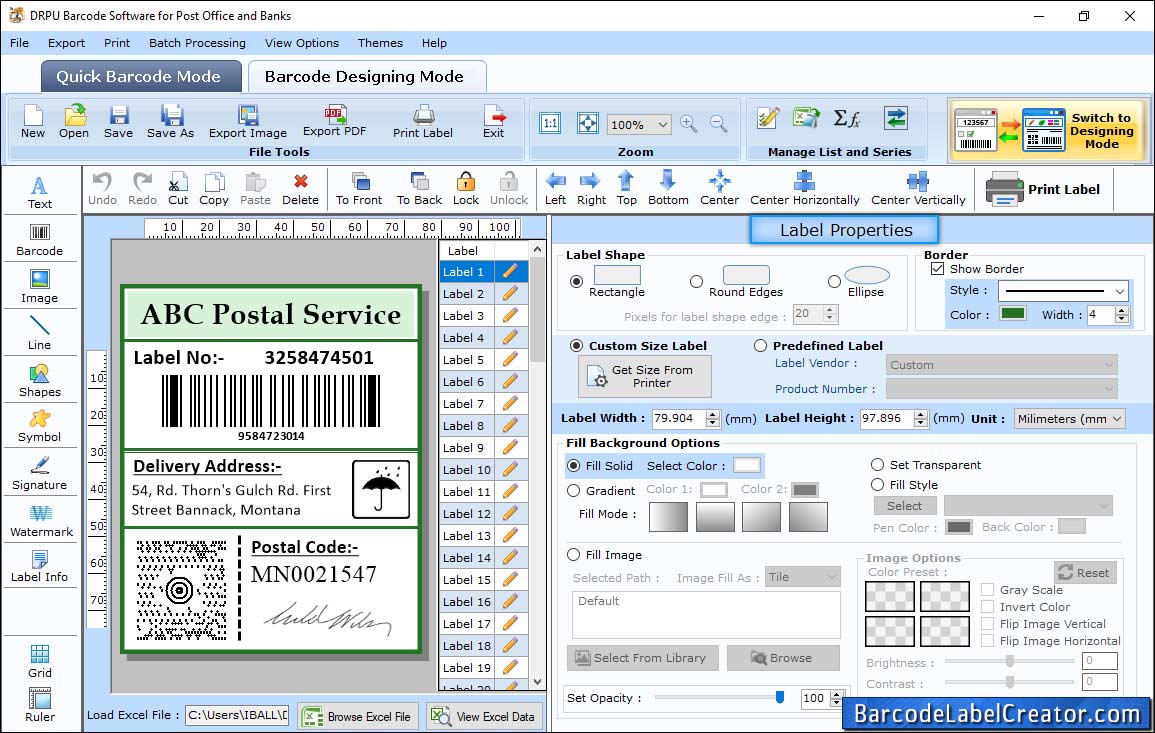 Card Shape Settings