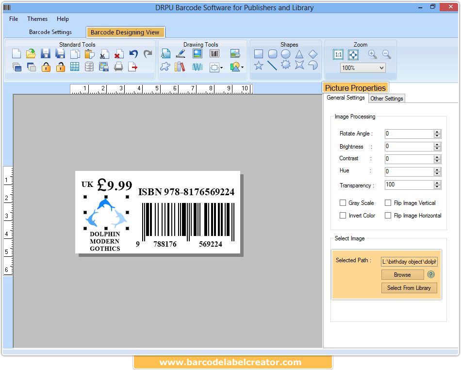 Barcode Label Creator - Publishers and Library