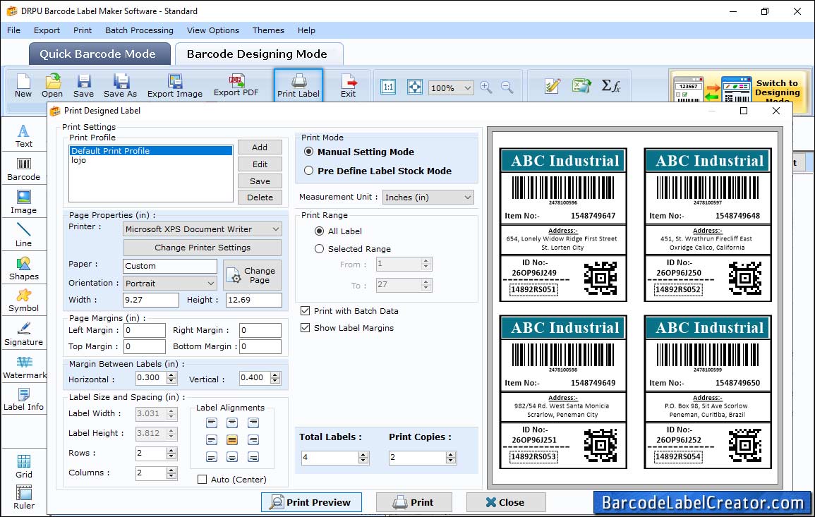 Print Settings