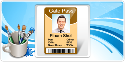 Visitors Gate Pass ID Cards Maker Software