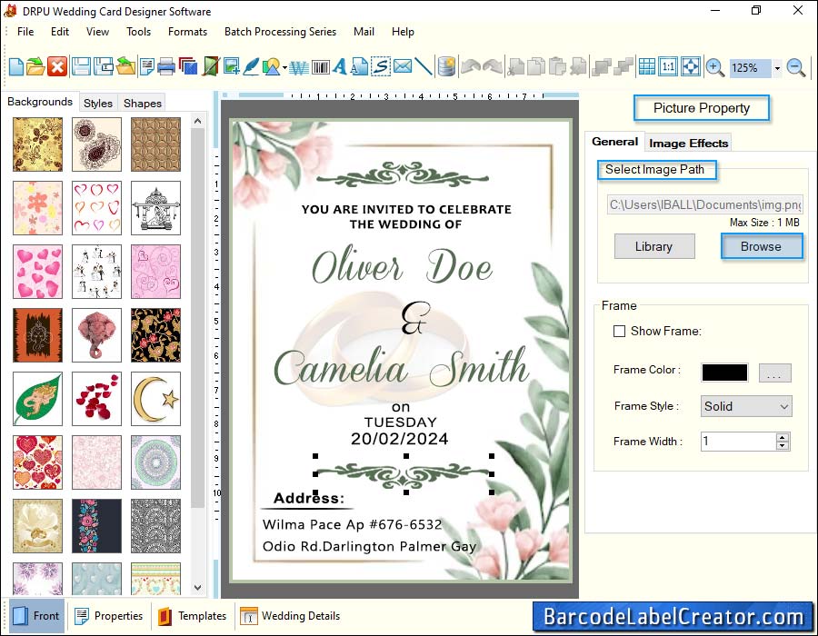 Wedding Card Maker Software