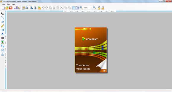 Windows 10 Business Card Designing full